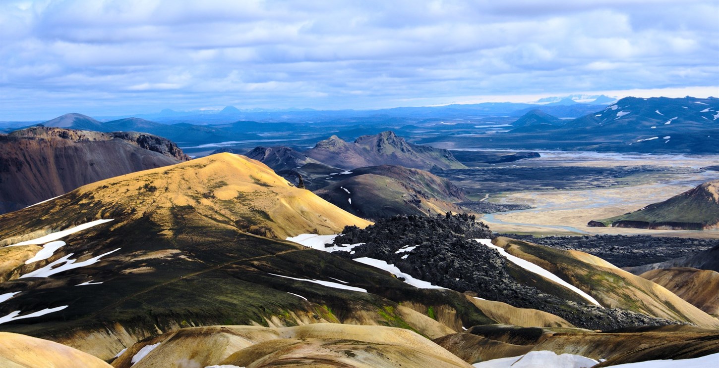 Rolling mountains in Landmannalaugar, Iceland