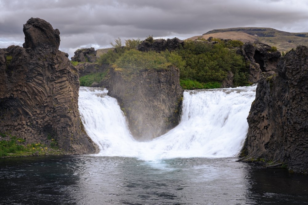 Hjalparfoss waterfall