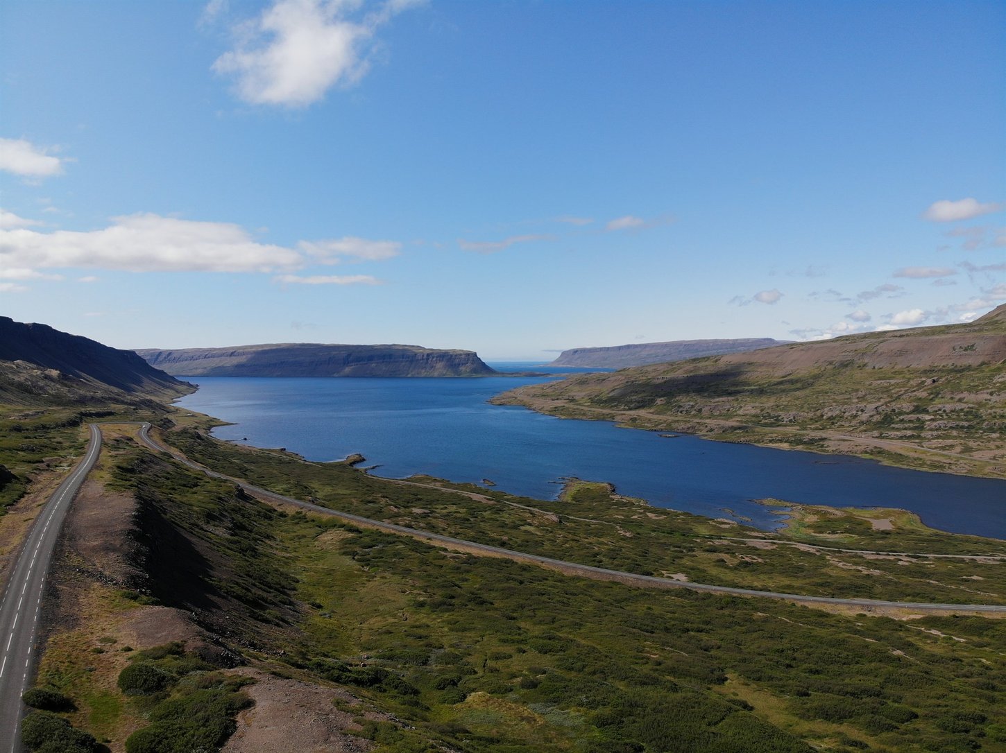 Open road in Iceland’s Westfjord region