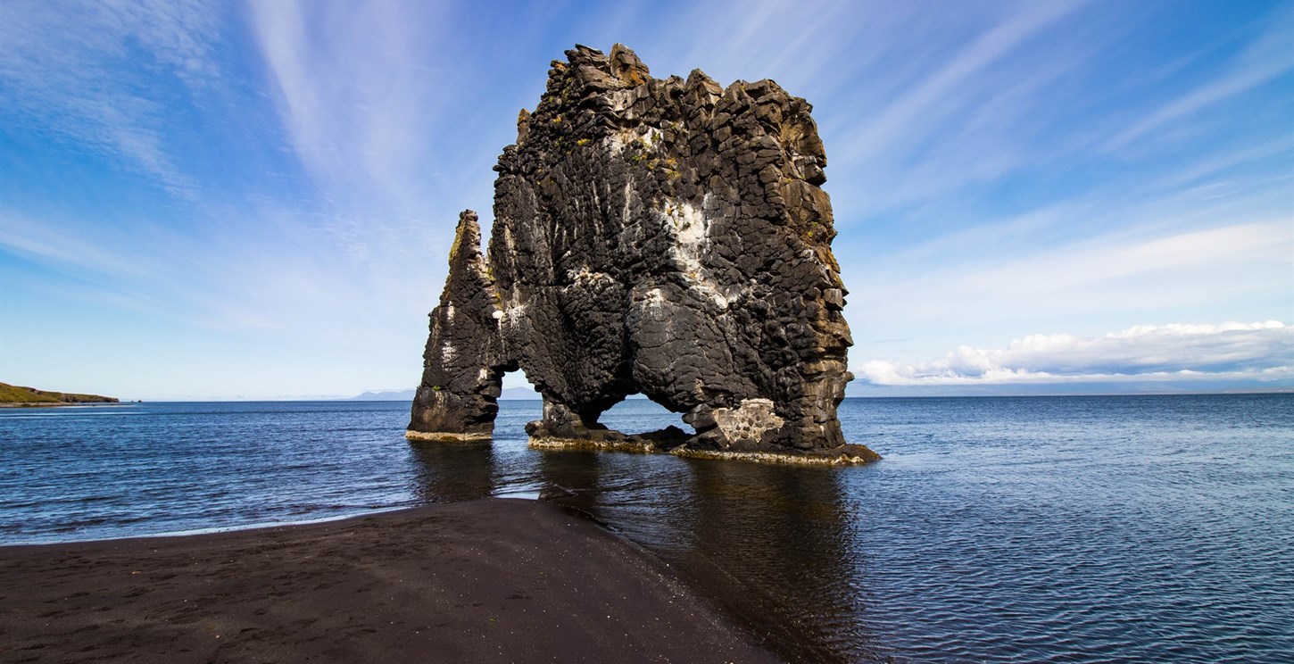 Hvitserkur sea stack rock formation