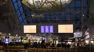 Inside Keflavik International Airport
