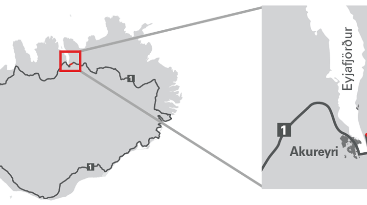 The Vadlaheidargong Tunnel in North Iceland