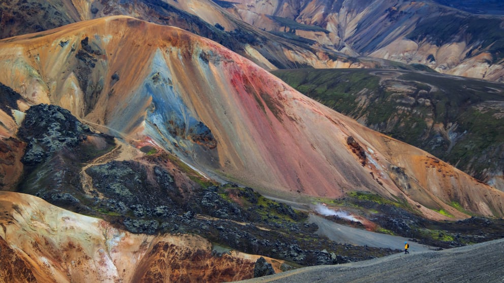 Colorful peaks in Landmannalaugar