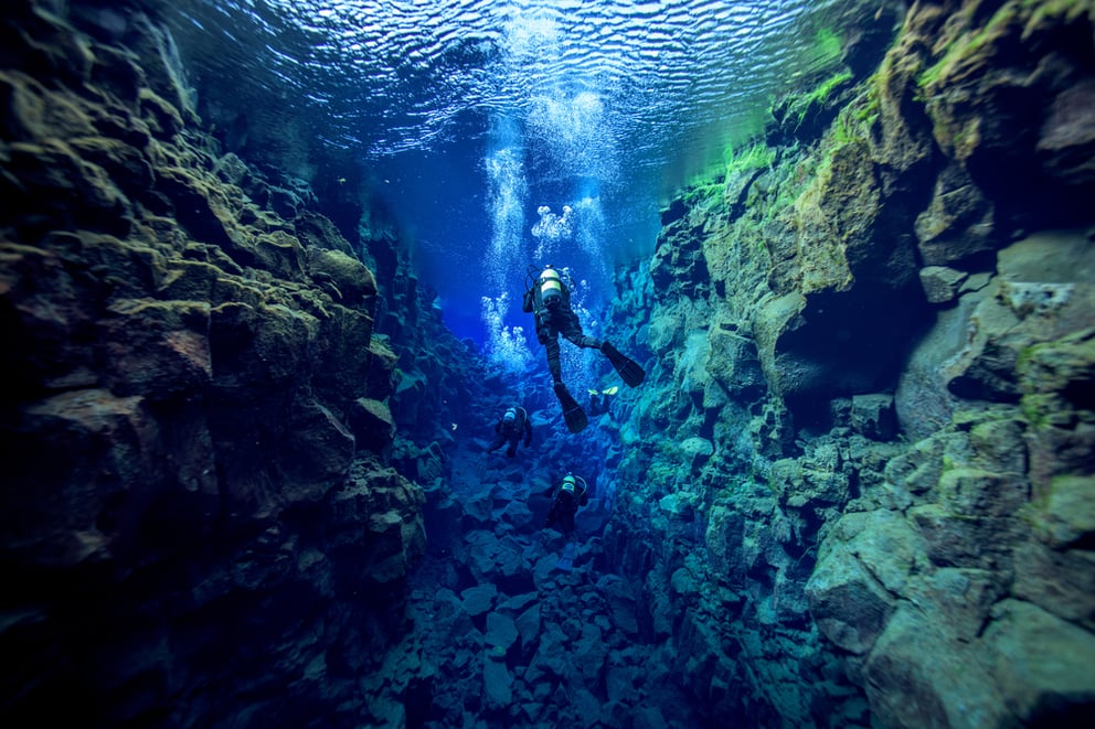 Scuba Diving in Silfra Iceland