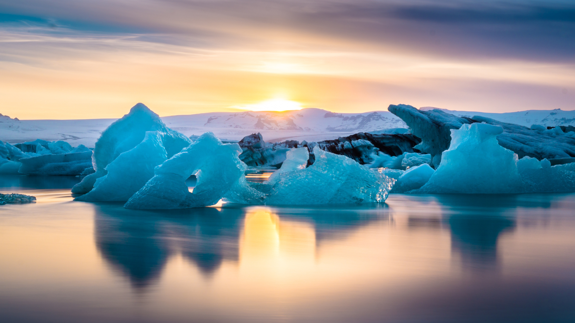 Meltwater of a Glacier in Iceland