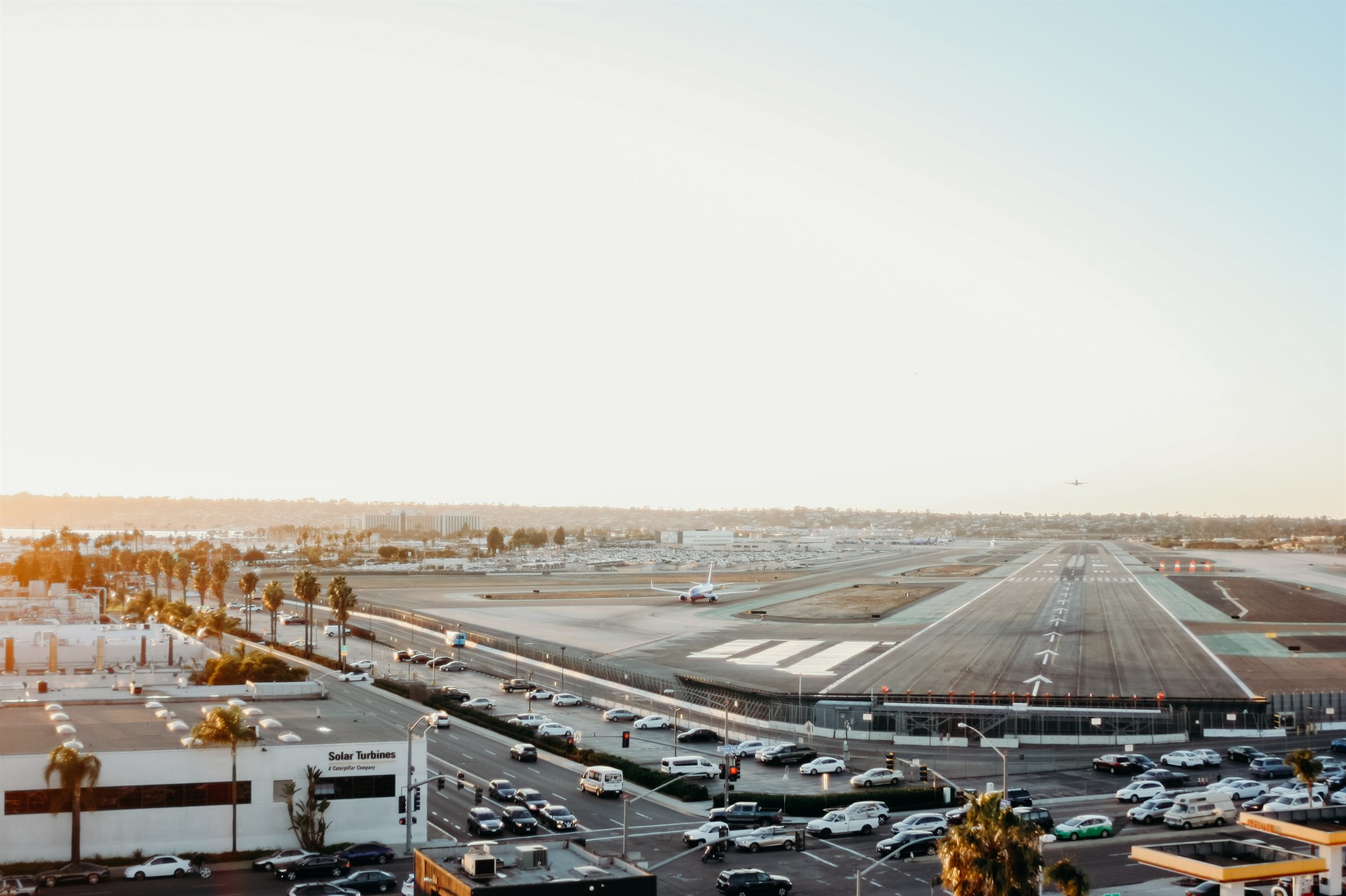 Keflavik airport with car parking