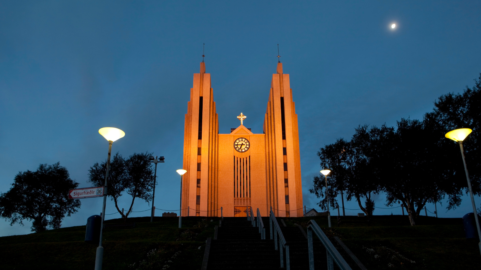 Akureyri Church in Iceland