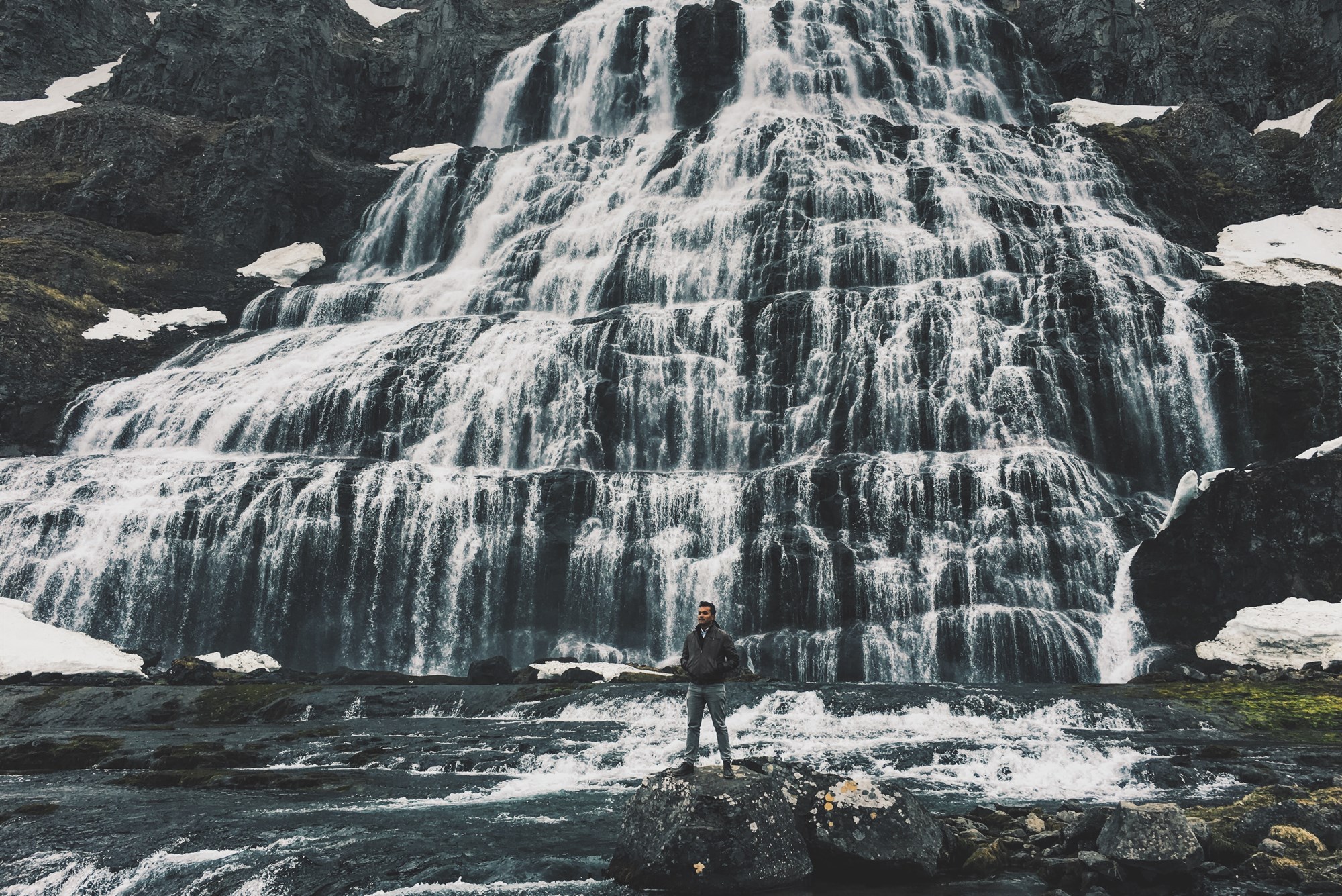 Dynjandi waterfall in West Iceland