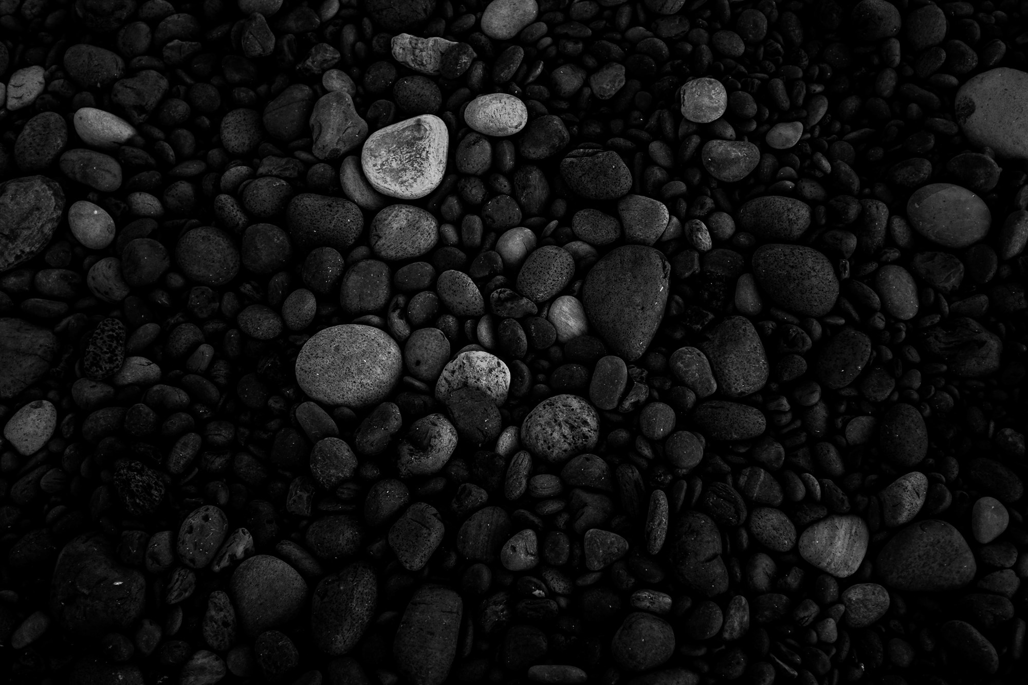 Black Lava Pearl Stones at Djúpalónssandur beach, Iceland