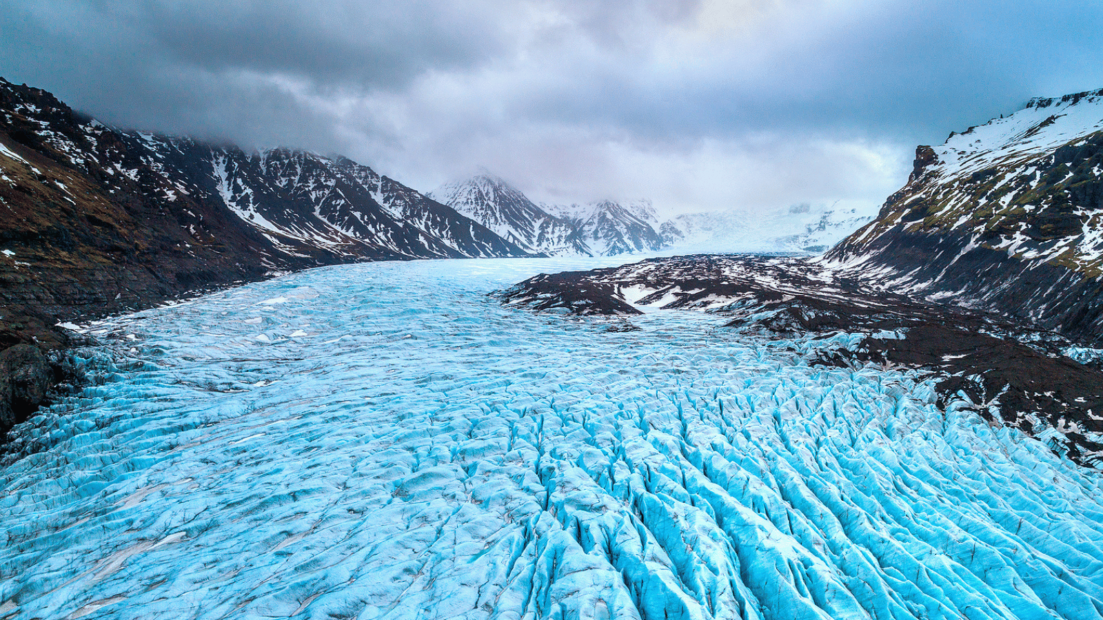 Skaftafell Glacier, Vatnajokull National Park in Iceland.