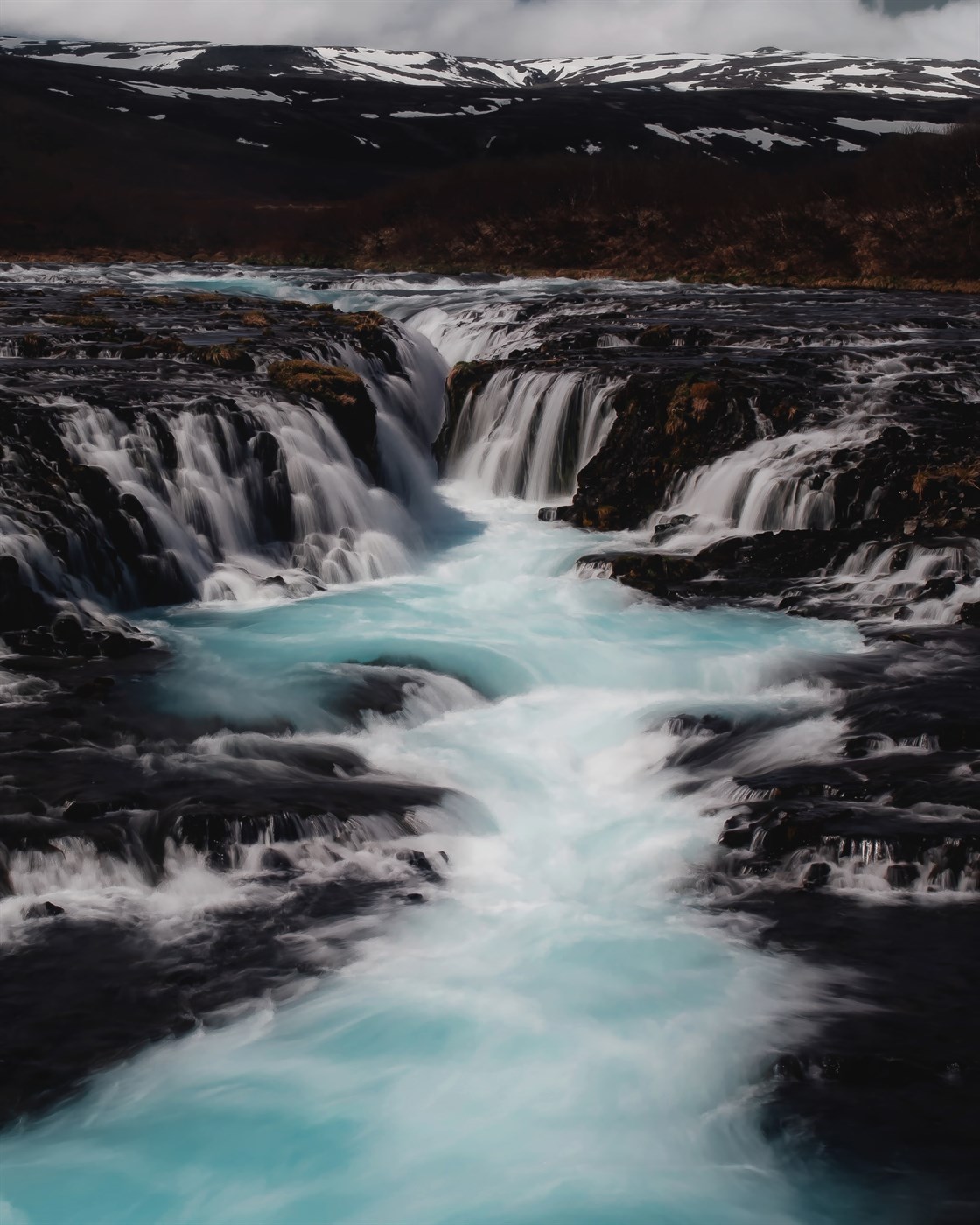 Bruarfoss waterfall in South Iceland