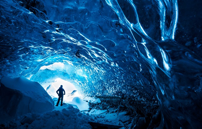 Ice caves in Iceland