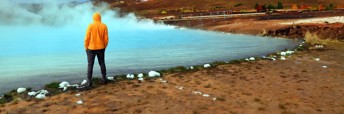 Geothermal lake in Iceland