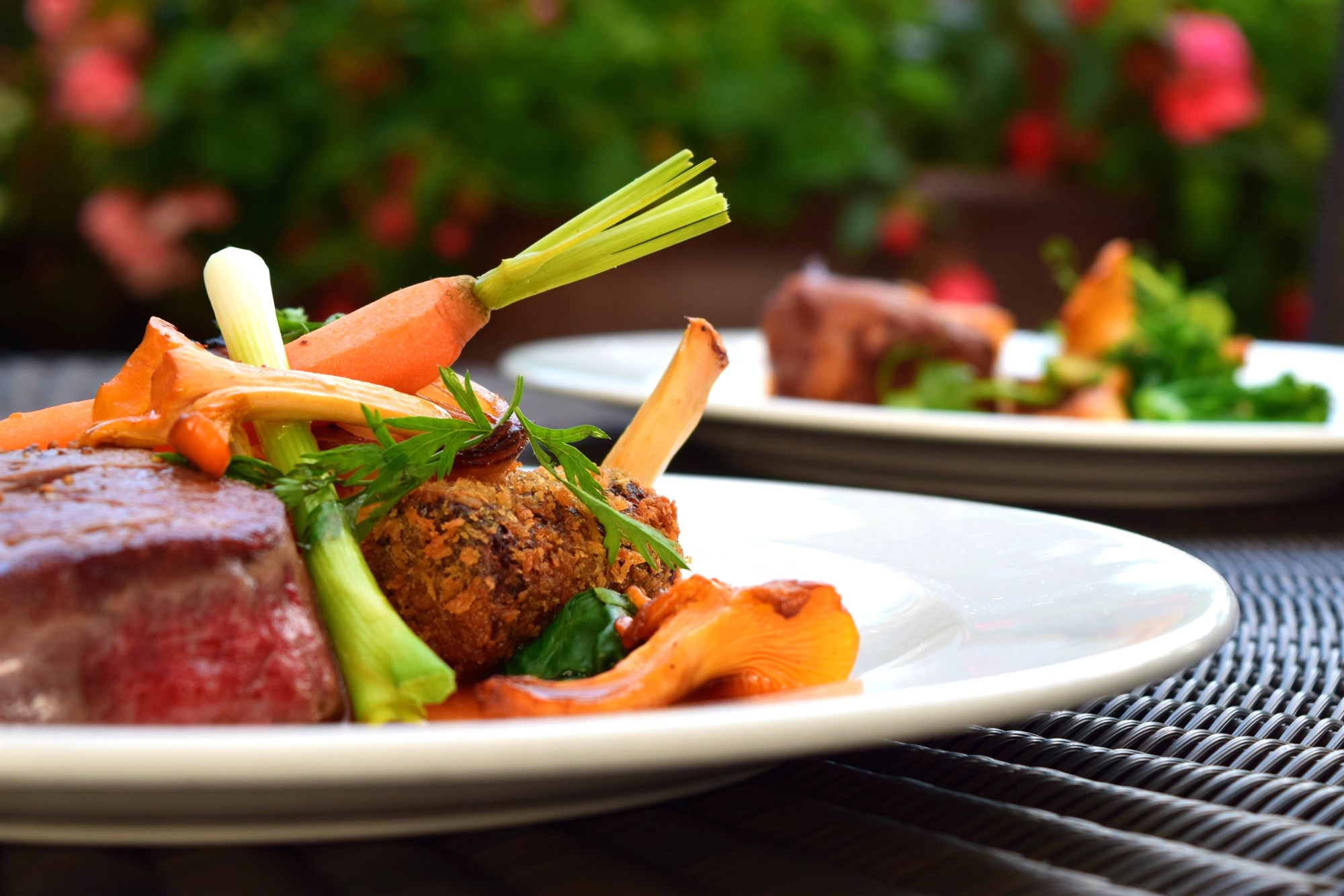 Plate of meat and carrots in Iceland.