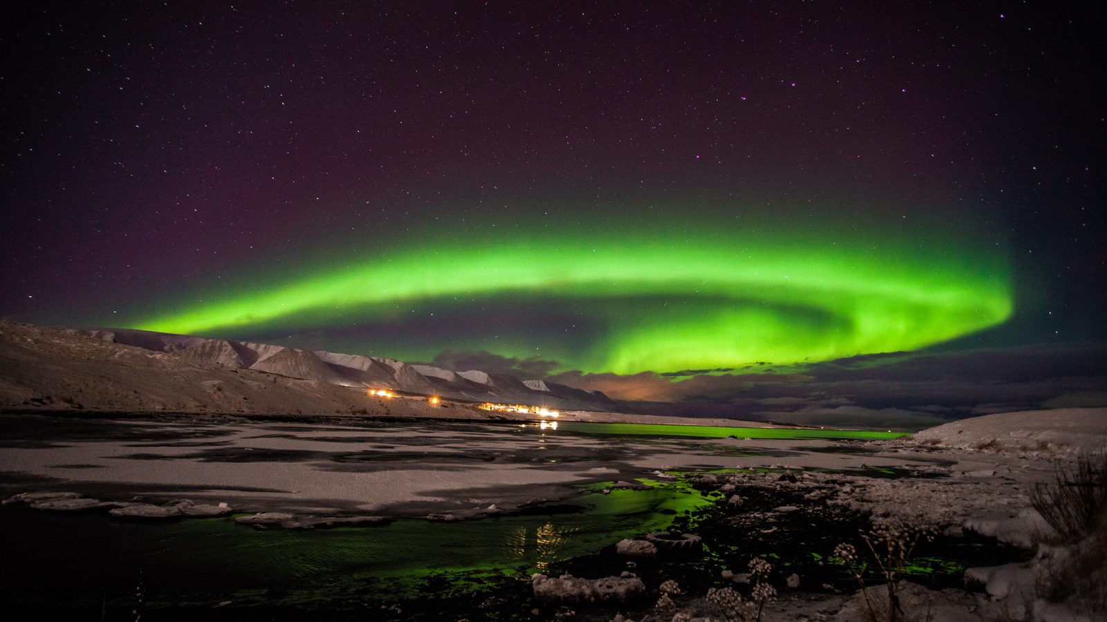 Northern Lights over Akureyri 