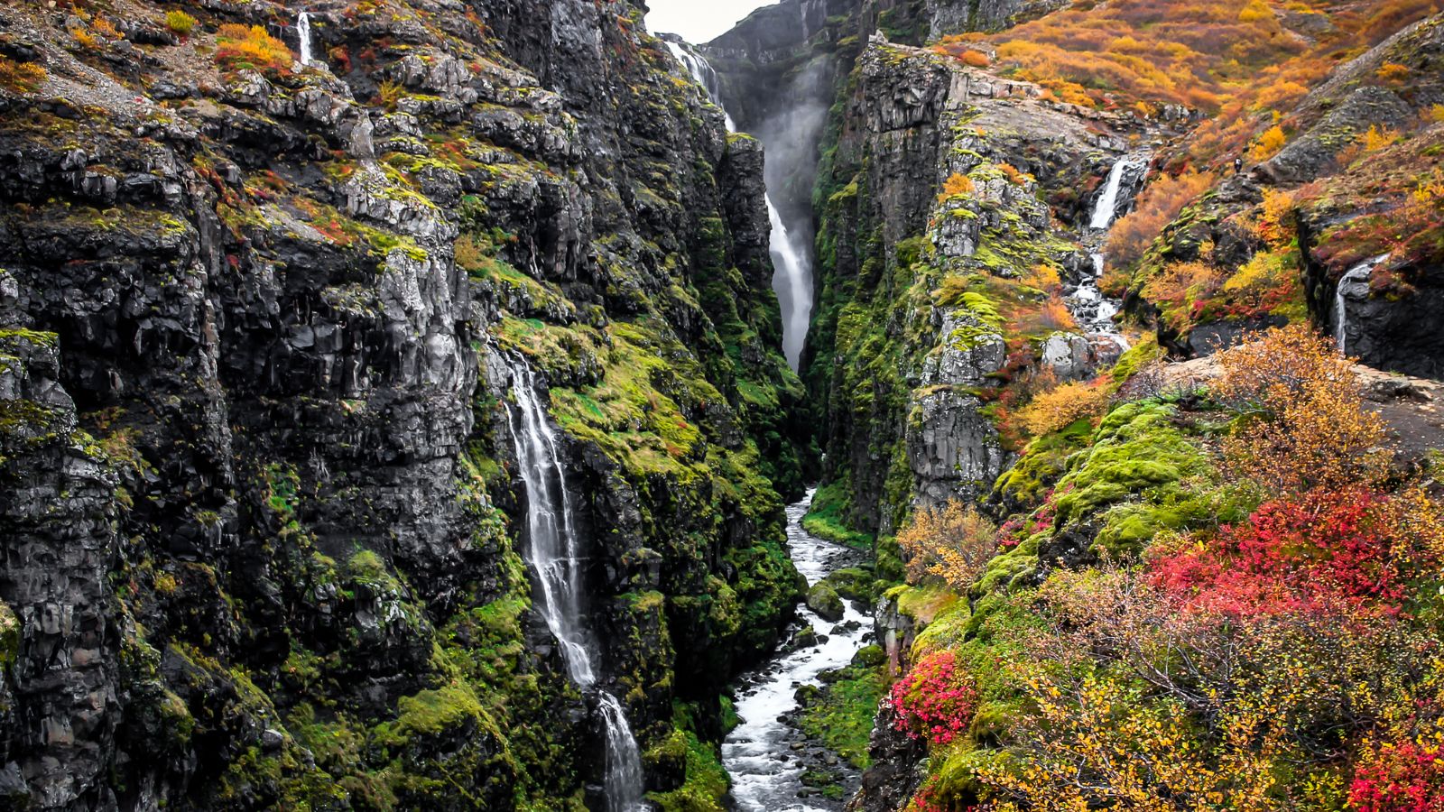 Glymur waterfall, Iceland.