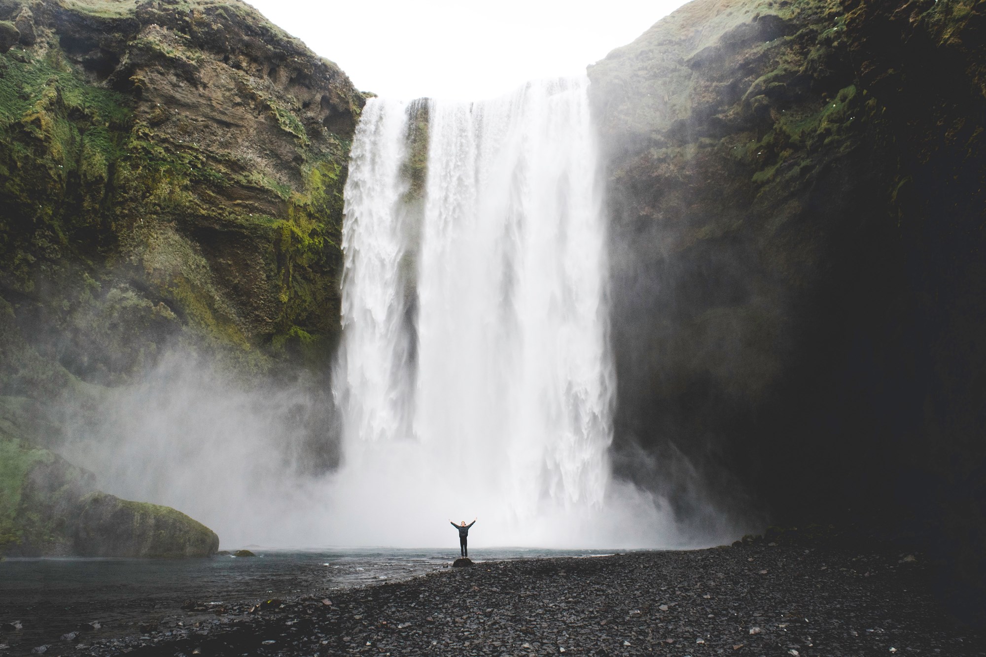 Glymur Waterfall the second tallest waterfall in Iceland