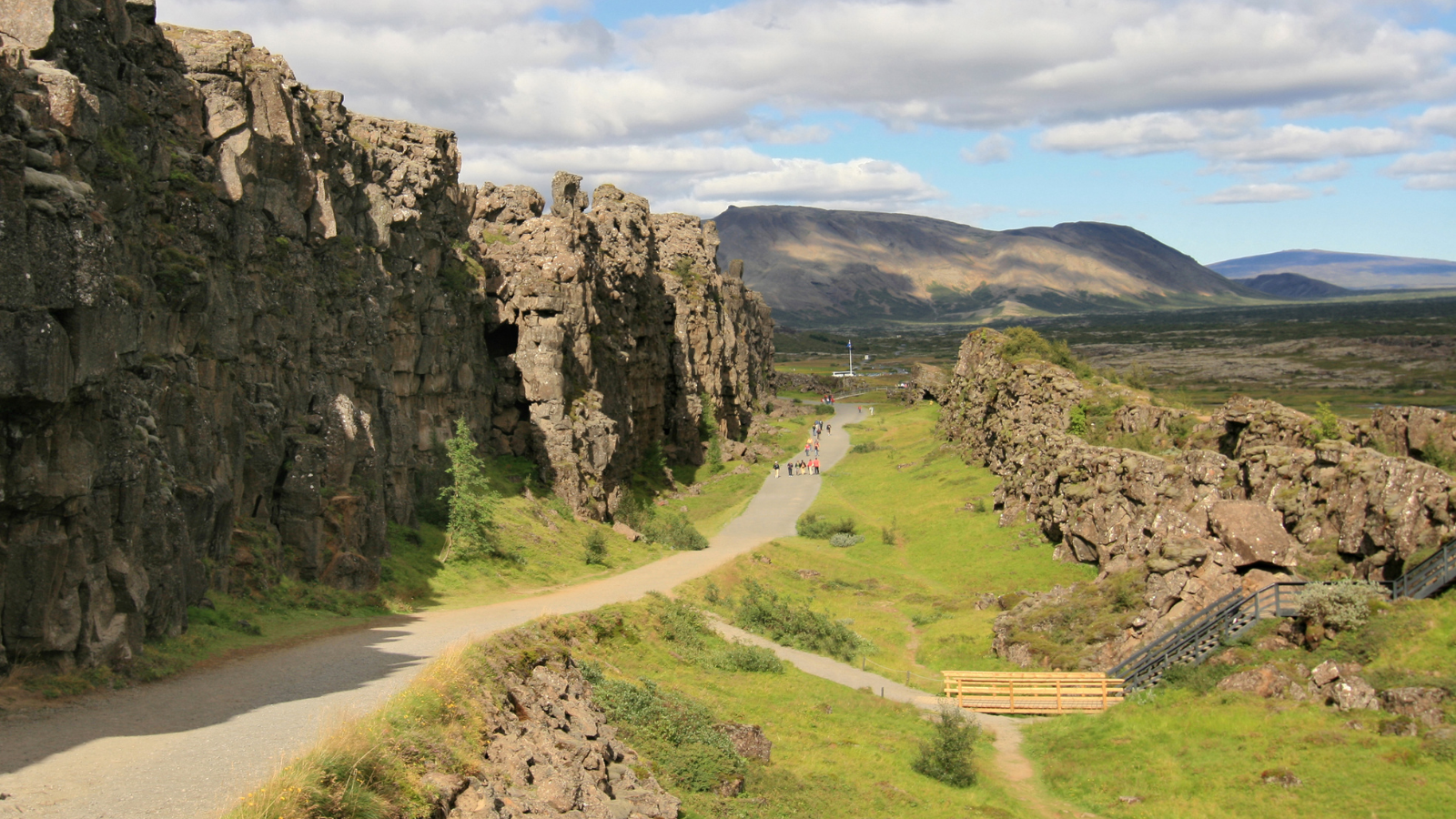 Gorge in Thingvellir National Park.