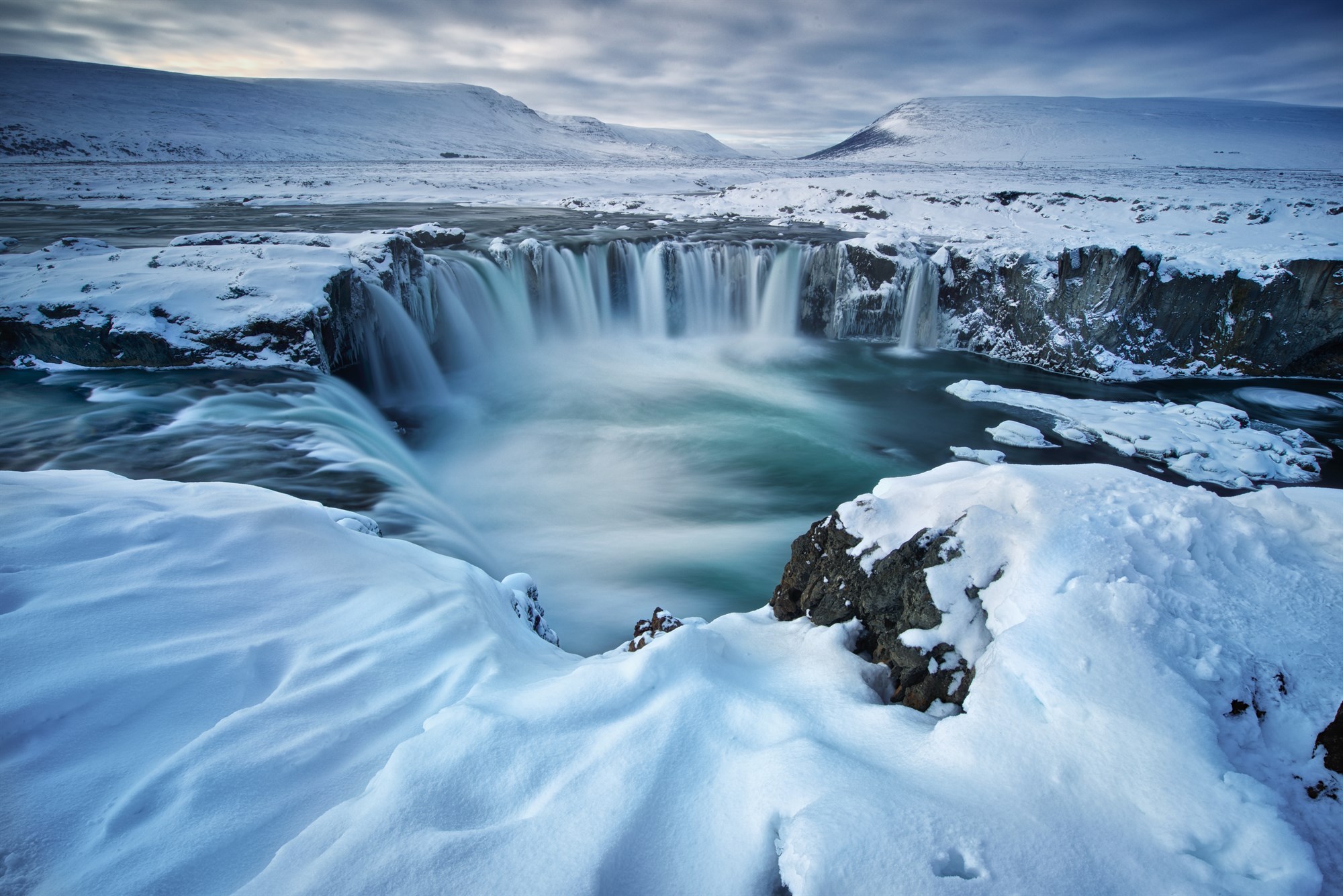 Godafoss waterfall in North Iceland