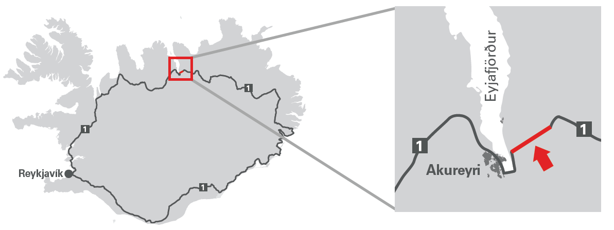 Vadlaheidi-tunnel-north-iceland-car-rental