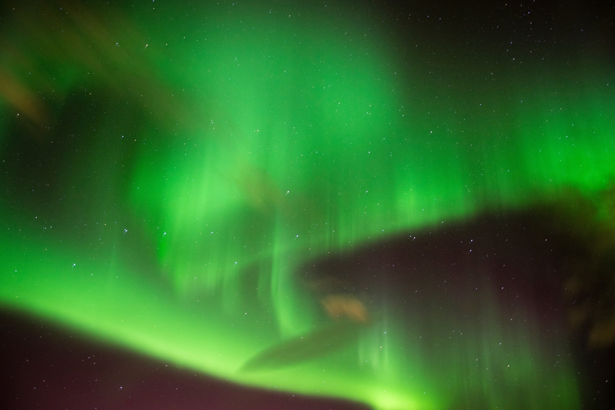 Northern Lights in Iceland taken in Akureyri.
