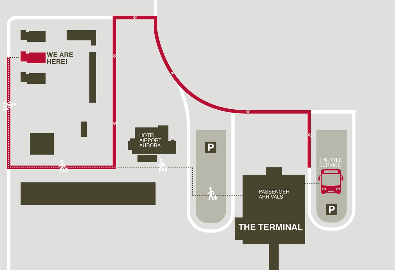 How to find the Keflavik car hire office upon arrival at the airport.